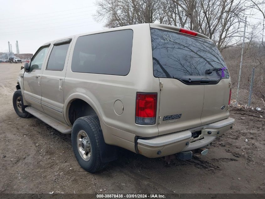 2004 Ford Excursion Limited VIN: 1FMNU43SX4EB83278 Lot: 38878438