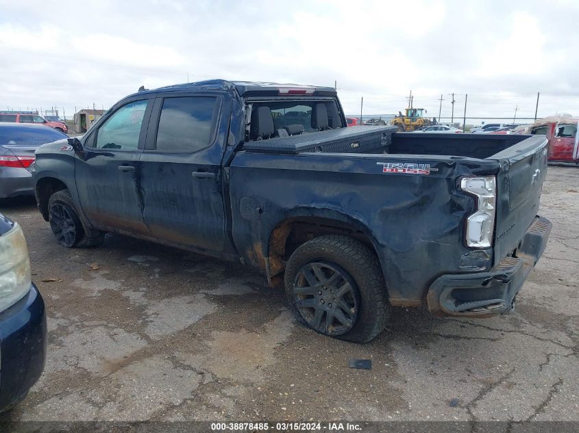 2022 Chevrolet Silverado 1500 Ltd 4Wd Short Bed Custom Trail Boss VIN: 3GCPYCEL4NG176323 Lot: 38878485