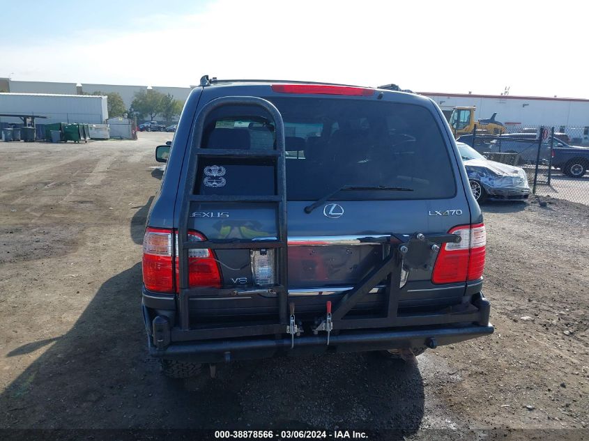 2004 Lexus Lx 470 VIN: JTJHT00W943546294 Lot: 38878566