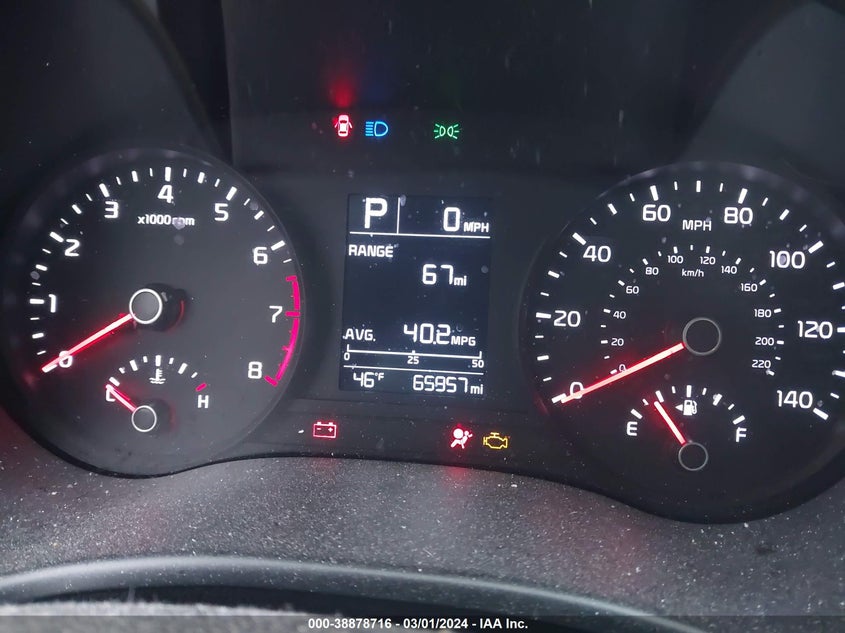 2021 KIA RIO 1.6L I-4 DOHC, VVT, (VIN: 3KPA24AD0ME403349