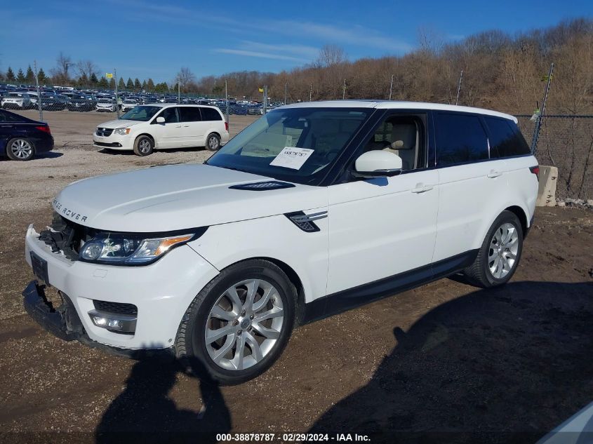 2014 Land Rover Range Rover Sport 3.0L V6 Supercharged Hse VIN: SALWR2WF1EA355874 Lot: 38878787