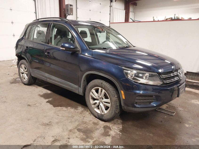 2015 Volkswagen Tiguan S VIN: WVGBV7AX9FW607840 Lot: 38878972