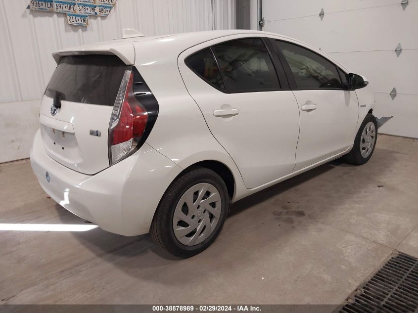 2016 Toyota Prius C Three VIN: JTDKDTB35G1590044 Lot: 38878989