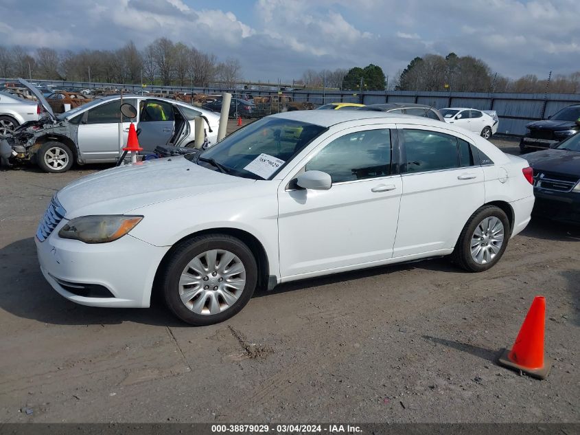 2013 Chrysler 200 Lx VIN: 1C3CCBAB4DN686217 Lot: 38879029