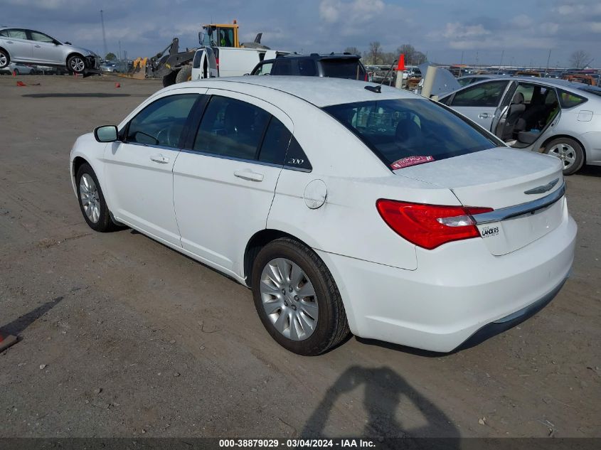 2013 Chrysler 200 Lx VIN: 1C3CCBAB4DN686217 Lot: 38879029