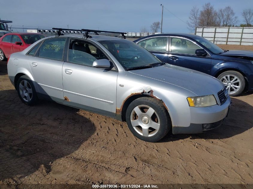 2002 Audi A4 1.8T VIN: WAULC68E52A183560 Lot: 38879036