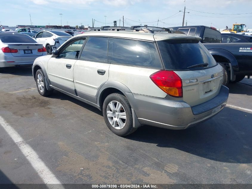 2005 Subaru Outback 2.5I VIN: 4S4BP61CX57316693 Lot: 38879398