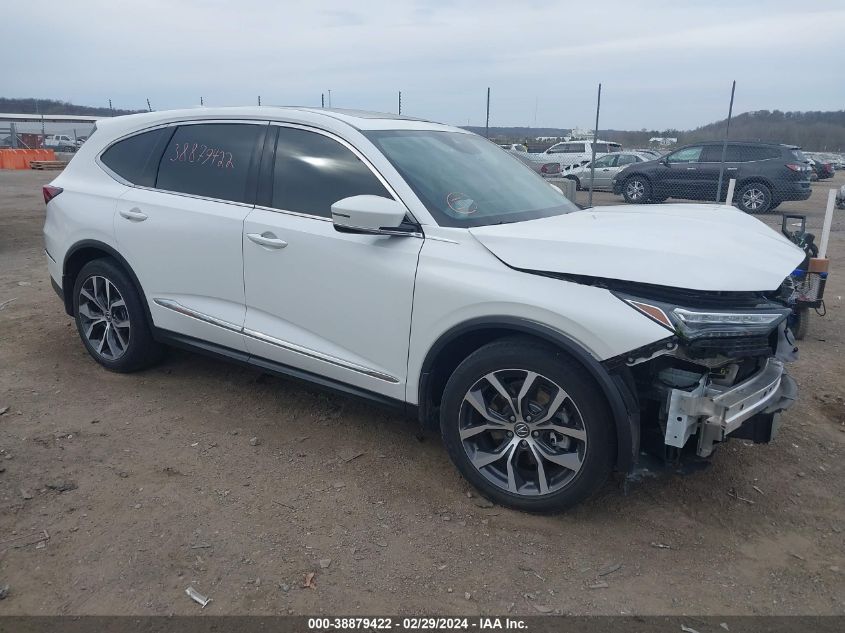 2022 Acura Mdx Technology Package VIN: 5J8YE1H46NL015563 Lot: 38879422