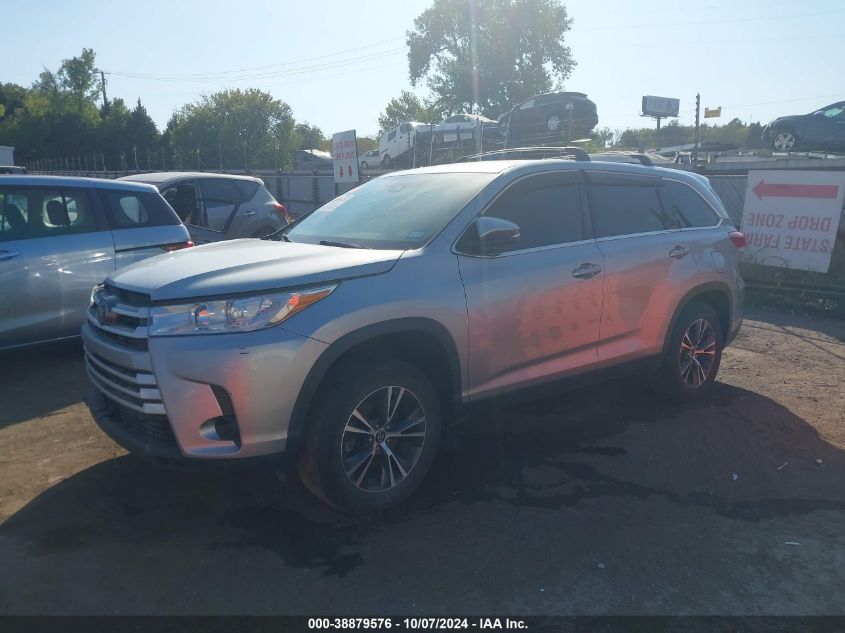 2019 Toyota Highlander Le VIN: 5TDZZRFH3KS363729 Lot: 38879576