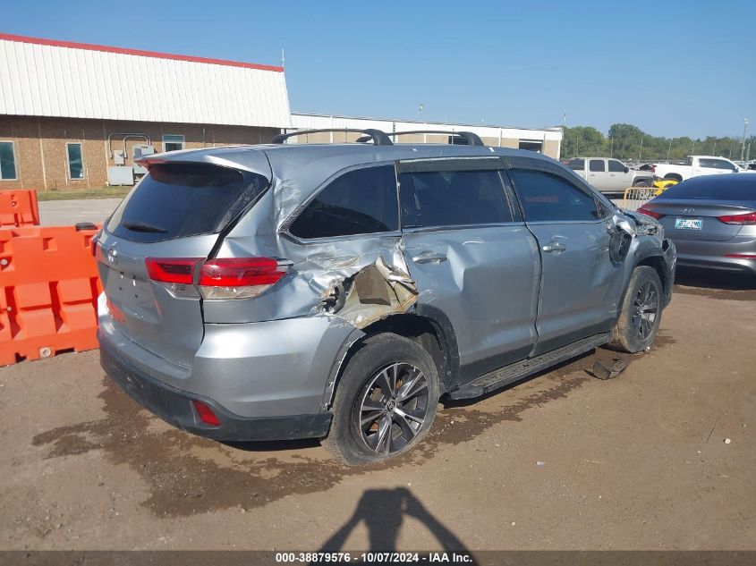 2019 Toyota Highlander Le VIN: 5TDZZRFH3KS363729 Lot: 38879576