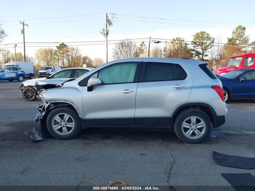 VIN KL7CJKSB1MB302070 2021 CHEVROLET TRAX FWD LS