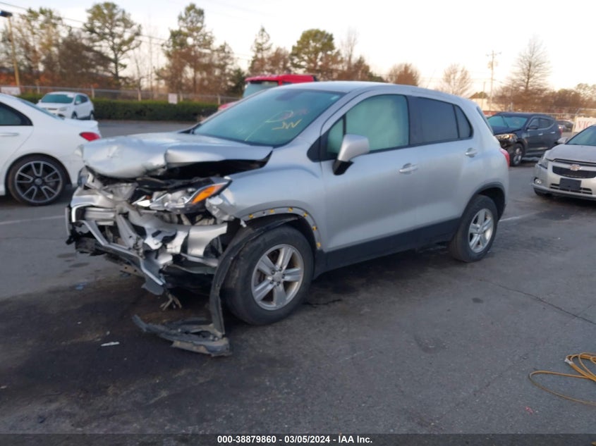 VIN KL7CJKSB1MB302070 2021 CHEVROLET TRAX FWD LS