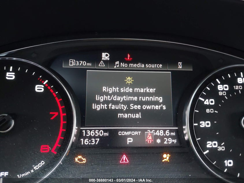 2023 AUDI Q5 2.0L I-4 DI, DOHC, V(VIN: WA1ABAFY3P2127724