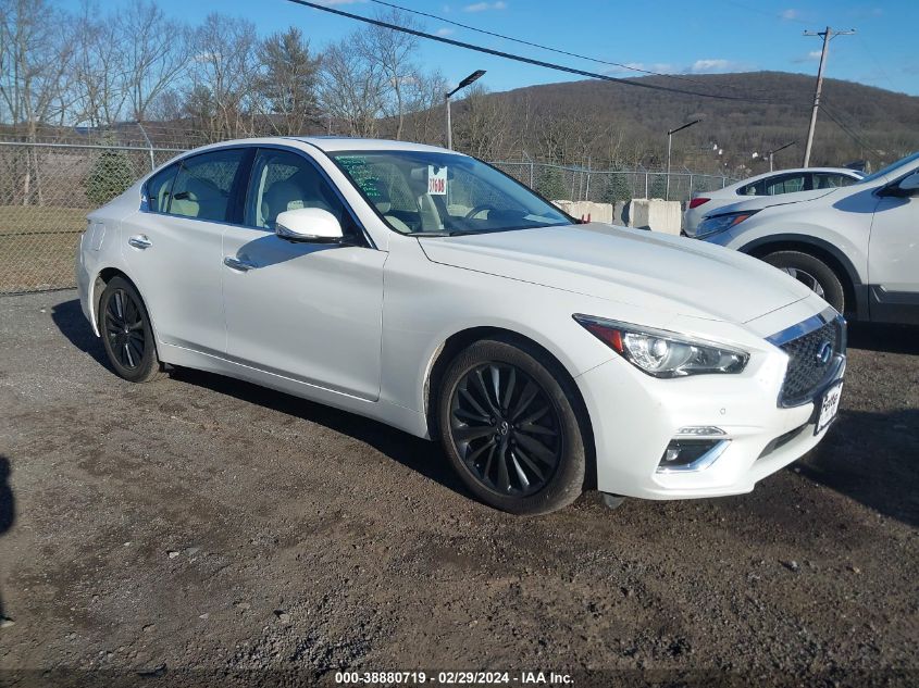 2020 Infiniti Q50 Luxe Awd VIN: JN1EV7AR6LM252557 Lot: 40712093