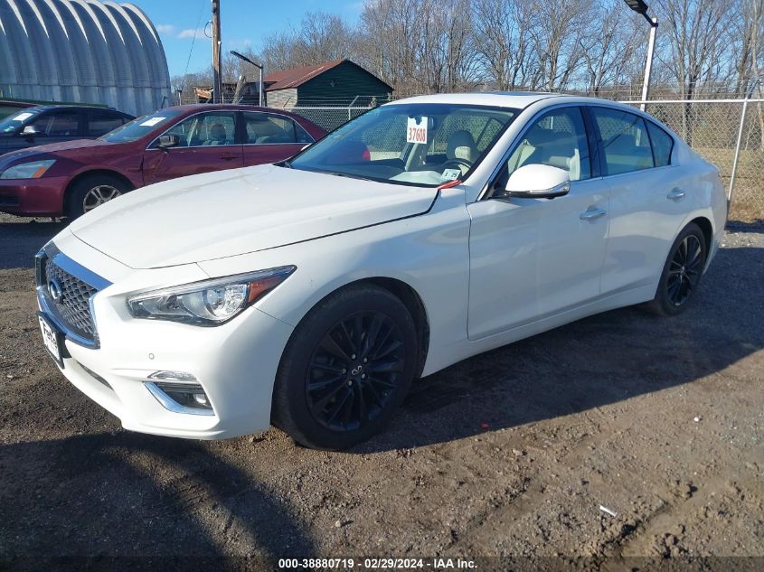 2020 Infiniti Q50 Luxe Awd VIN: JN1EV7AR6LM252557 Lot: 40712093