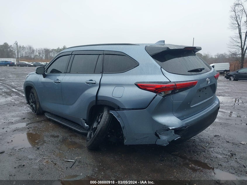 2022 TOYOTA HIGHLANDER VIN: 5TDHZRBH3NS189330
