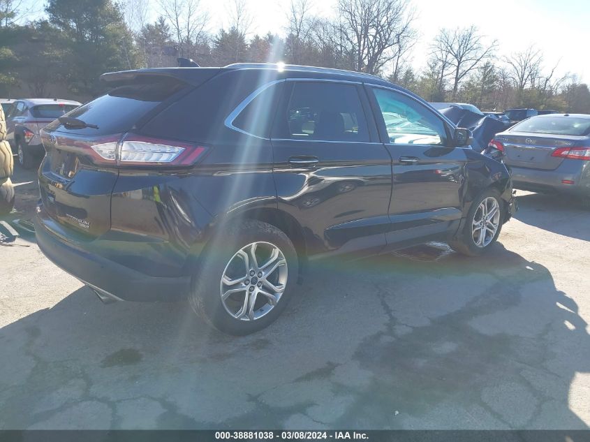 2015 Ford Edge Titanium VIN: 2FMTK4K93FBB53050 Lot: 38881038