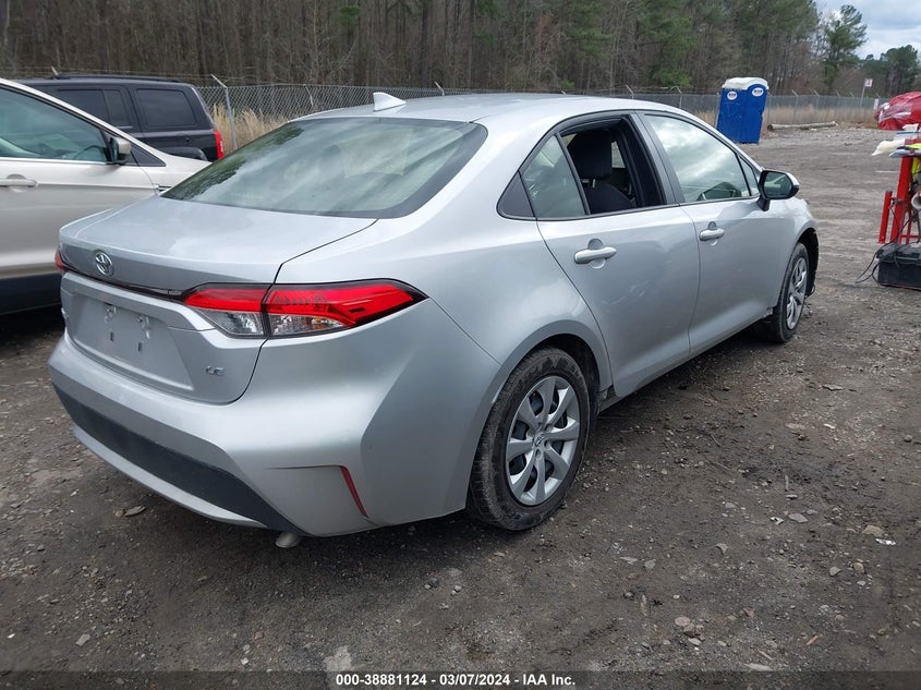 VIN JTDEPMAE1N3021867 2022 TOYOTA COROLLA LE