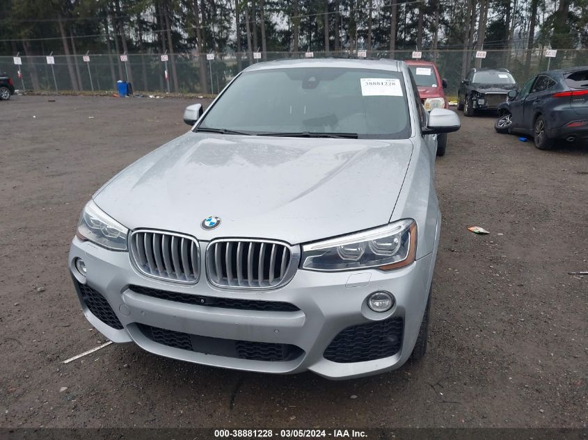 2016 BMW X4 xDrive35I VIN: 5UXXW5C58G0N91799 Lot: 38881228