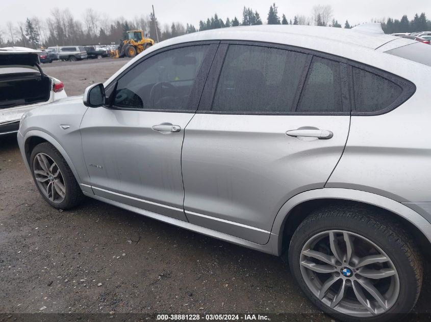 2016 BMW X4 xDrive35I VIN: 5UXXW5C58G0N91799 Lot: 38881228