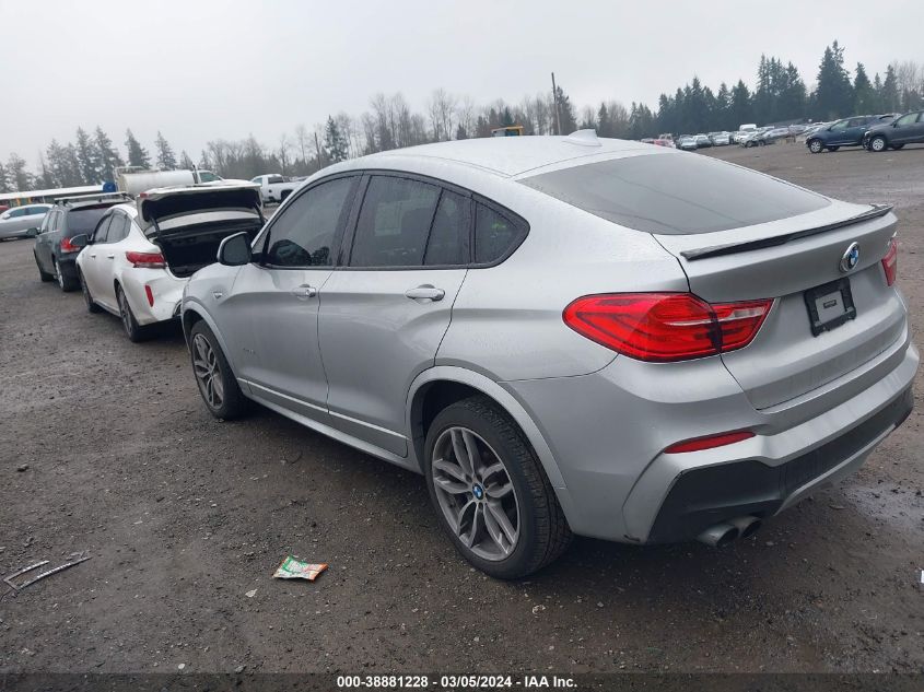 2016 BMW X4 xDrive35I VIN: 5UXXW5C58G0N91799 Lot: 38881228