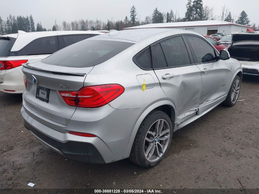 2016 BMW X4 xDrive35I VIN: 5UXXW5C58G0N91799 Lot: 38881228