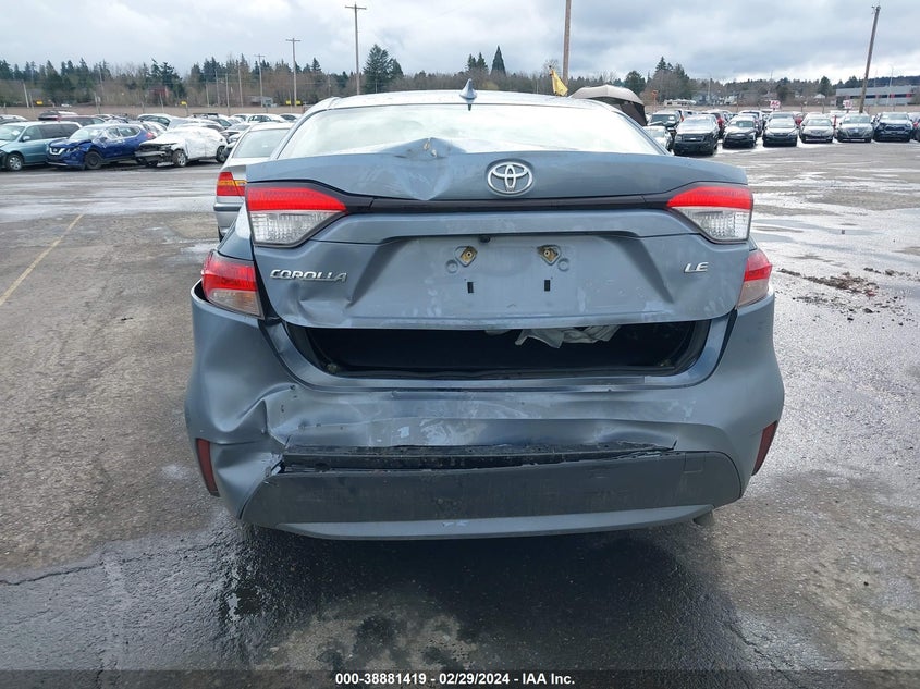 VIN JTDEPMAE0NJ220775 2022 TOYOTA COROLLA LE