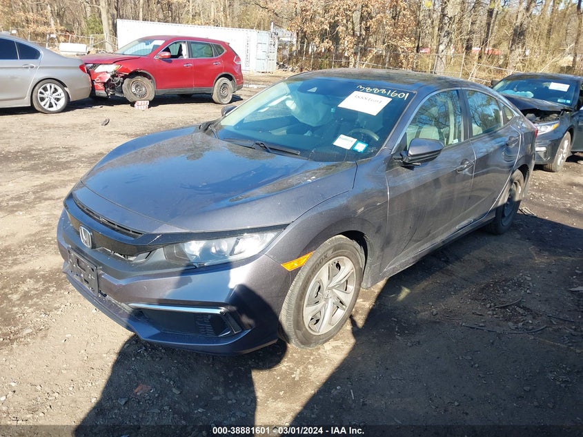 2021 HONDA CIVIC 2.0L I-4 DOHC, VVT, (VIN: 2HGFC2F61MH525368
