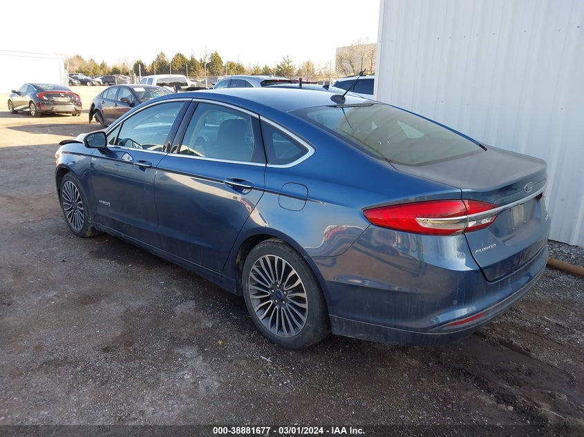 VIN 3FA6P0LU6JR264450 2018 FORD FUSION HYBRID SE