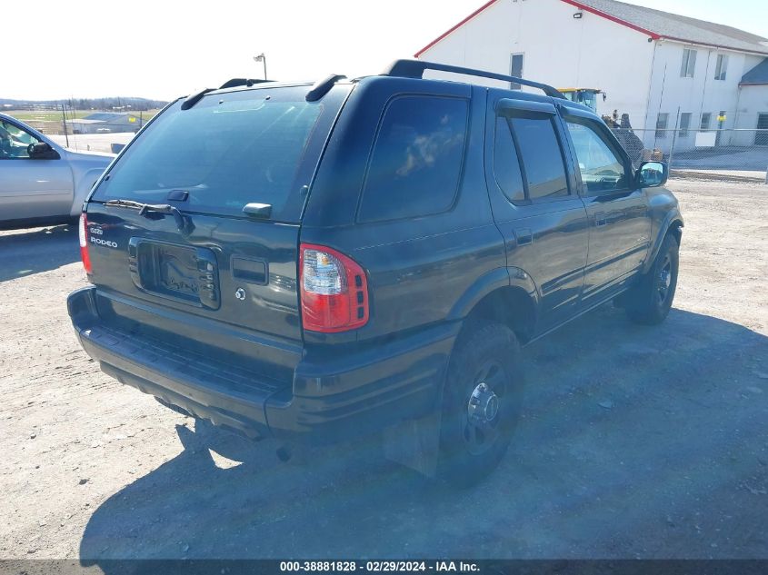 2004 Isuzu Rodeo S 3.2L V6 VIN: 4S2DM58W844311254 Lot: 38881828