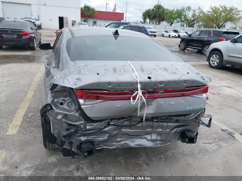 2022 Hyundai Elantra Hybrid Blue VIN: KMHLM4AJ6NU025870 Lot: 38882152