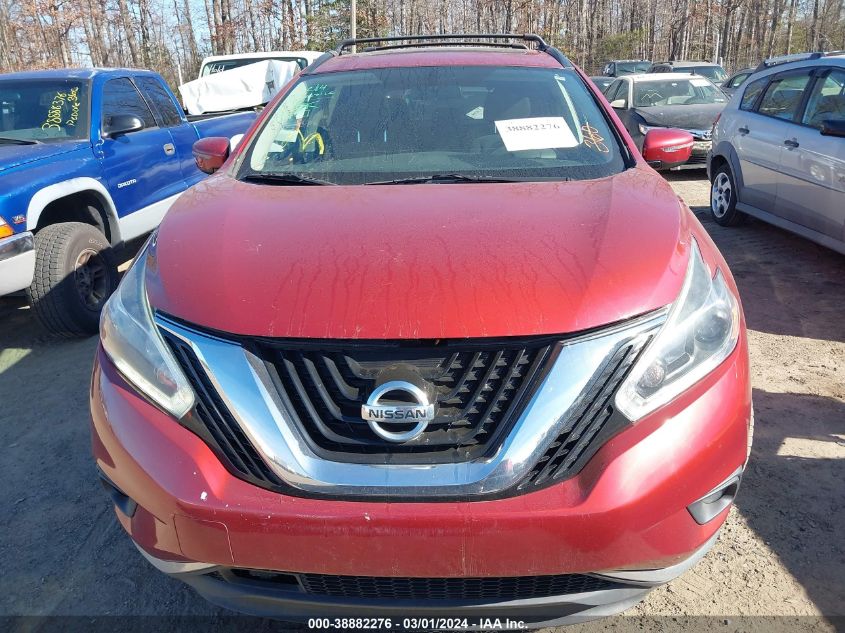 2018 Nissan Murano Platinum/S/Sl/Sv VIN: 5N1AZ2MH0JN126011 Lot: 38882276