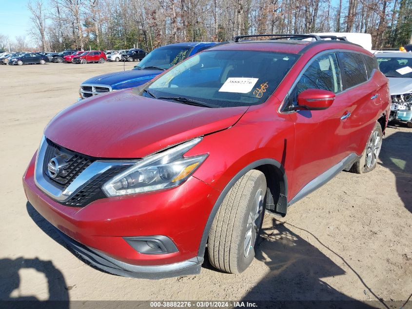 2018 Nissan Murano Platinum/S/Sl/Sv VIN: 5N1AZ2MH0JN126011 Lot: 38882276