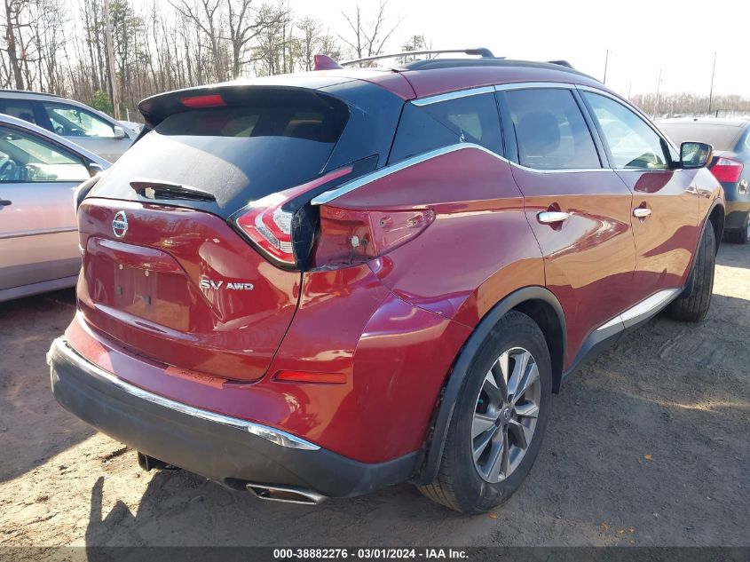 2018 Nissan Murano Platinum/S/Sl/Sv VIN: 5N1AZ2MH0JN126011 Lot: 38882276