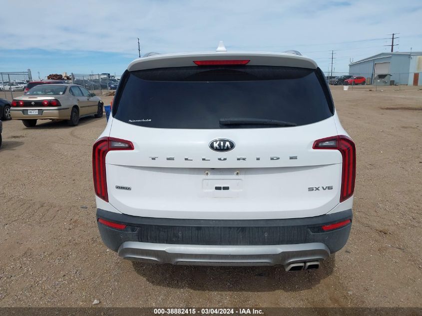 2021 Kia Telluride Sx VIN: 5XYP5DHC1MG165092 Lot: 38882415