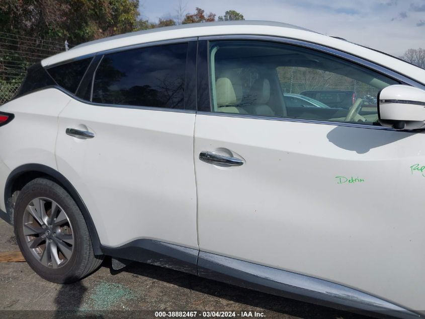 2018 Nissan Murano Sl VIN: 5N1AZ2MH2JN128701 Lot: 38882467