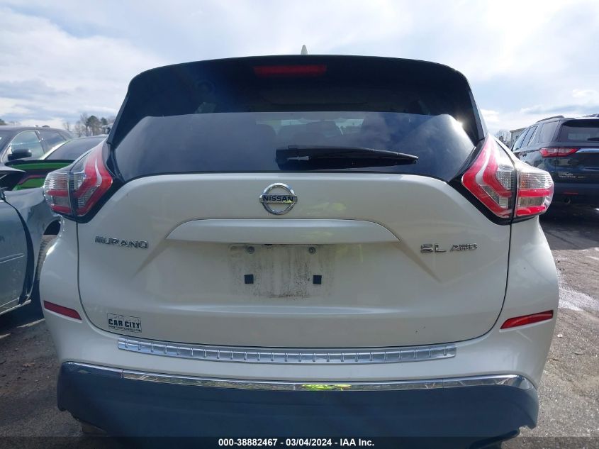 2018 Nissan Murano Sl VIN: 5N1AZ2MH2JN128701 Lot: 38882467