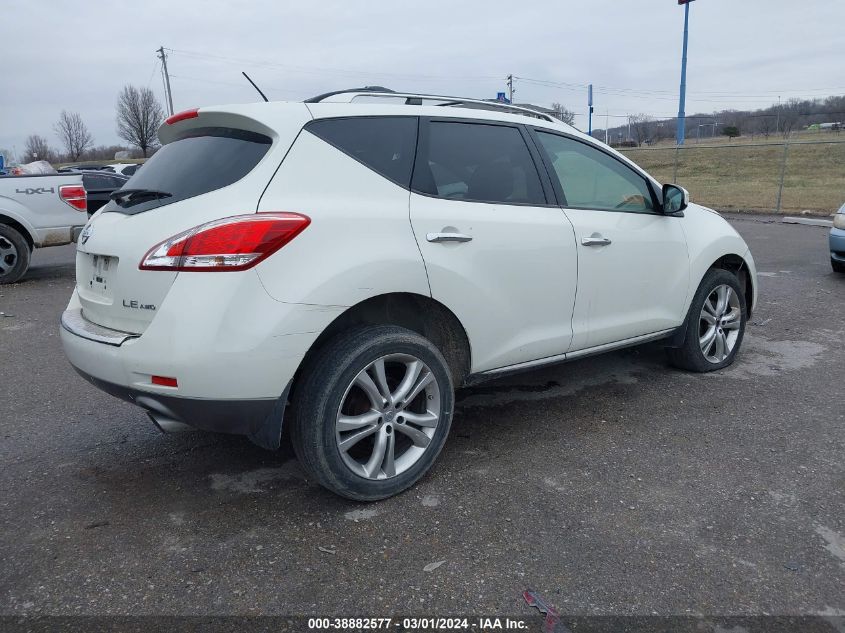 2011 Nissan Murano Le VIN: JN8AZ1MW4BW155556 Lot: 38882577