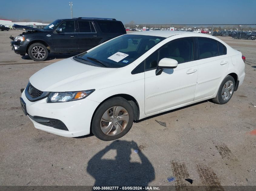 2014 Honda Civic Lx VIN: 19XFB2F58EE021504 Lot: 38882777