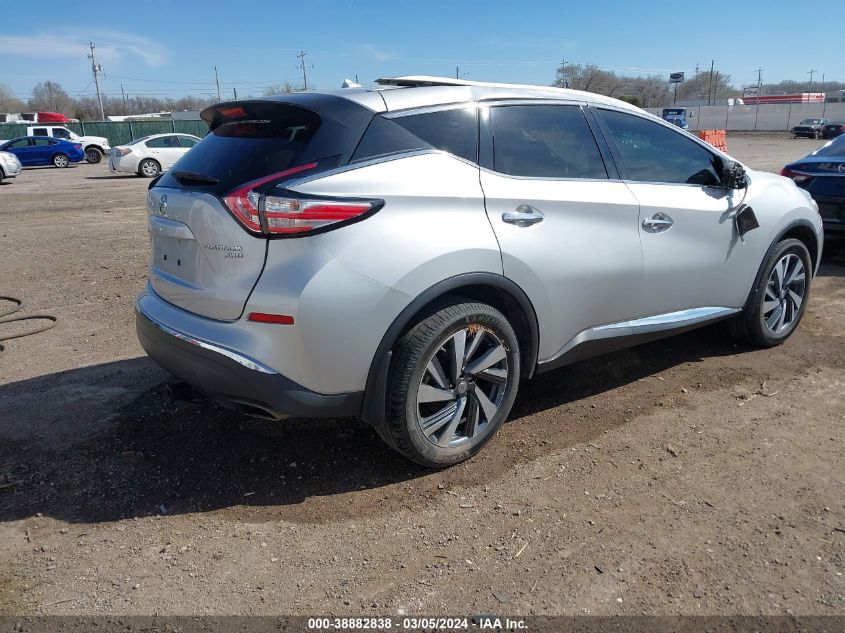 2015 NISSAN MURANO PLATINUM - 5N1AZ2MH4FN291471
