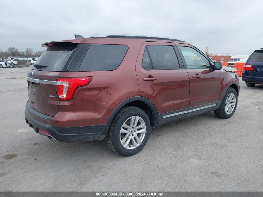 2018 Ford Explorer Xlt VIN: 1FM5K8D81JGA13973 Lot: 38883408