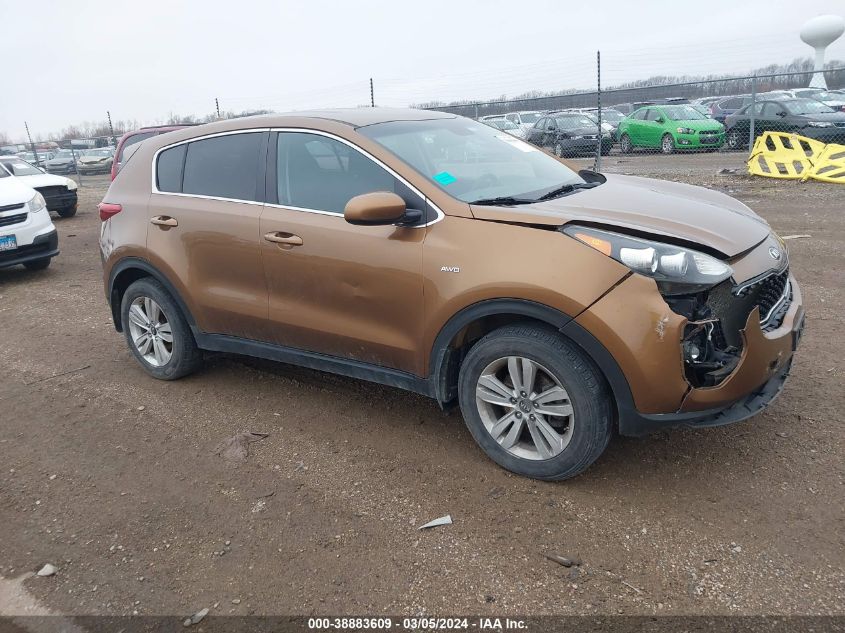 2017 Kia Sportage Lx VIN: KNDPMCAC4H7065465 Lot: 38883609