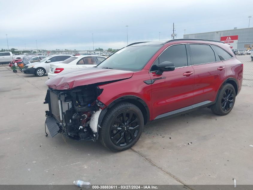 2021 Kia Sorento Sx VIN: 5XYRK4LF1MG058613 Lot: 38883611