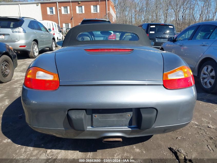 2002 Porsche Boxster Base (M5) VIN: WP0CA29892U623837 Lot: 38883650