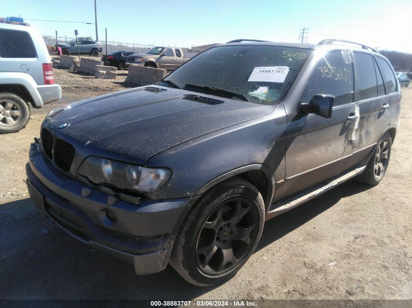 2003 BMW X5 4.4I VIN: 5UXFB33583LH44527 Lot: 38883707