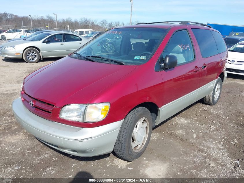 1998 Toyota Sienna Xle VIN: 4T3ZF13C9WU045184 Lot: 38884004