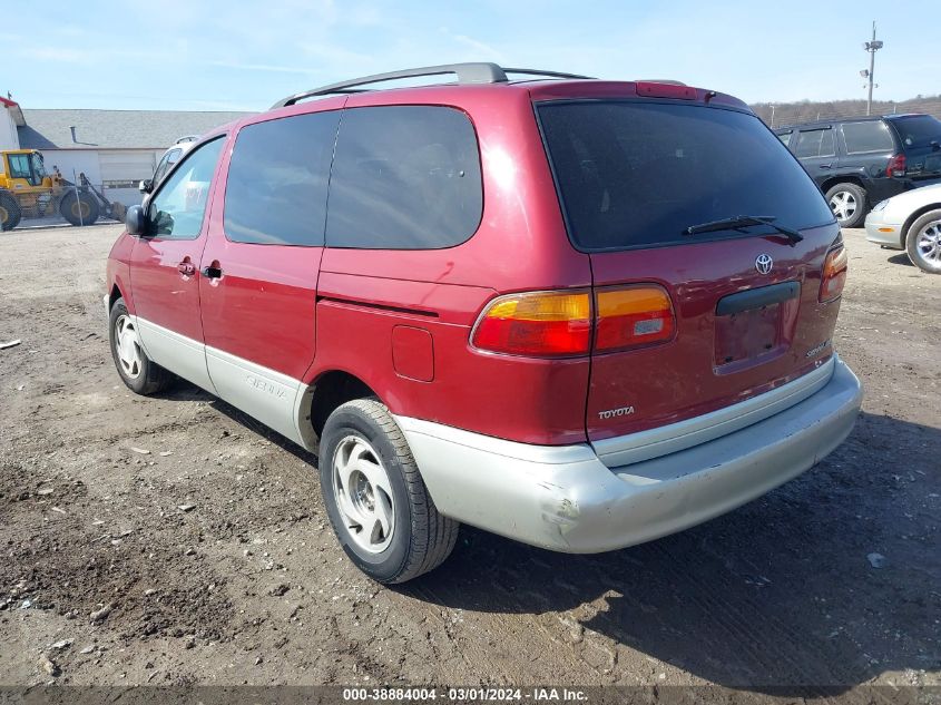 1998 Toyota Sienna Xle VIN: 4T3ZF13C9WU045184 Lot: 38884004