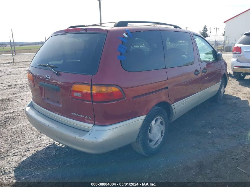 1998 Toyota Sienna Xle VIN: 4T3ZF13C9WU045184 Lot: 38884004