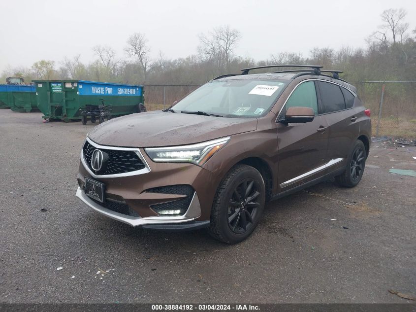 VIN 5J8TC2H78KL011963 2019 ACURA RDX ADVANCE