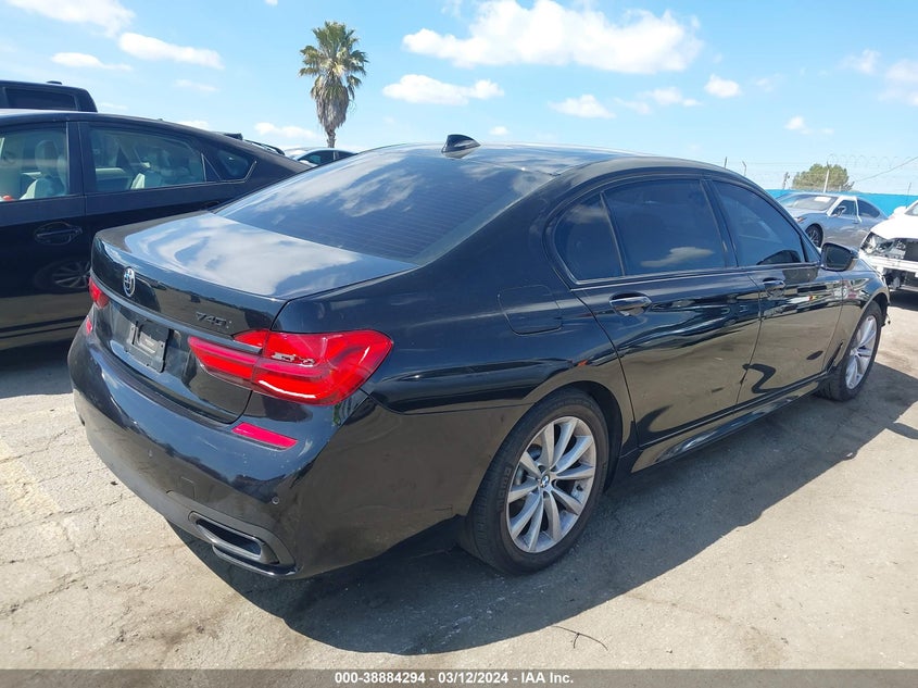 2017 BMW 740I VIN: WBA7E2C51HG740501 Lot: 38884294